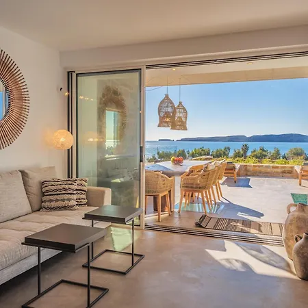 Ammos With Private Pool, Sauna & Seaview Villa
