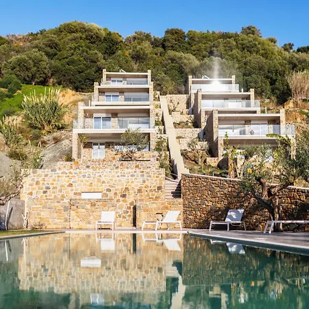 Ammos With Private Pool, Sauna & Seaview Villa *