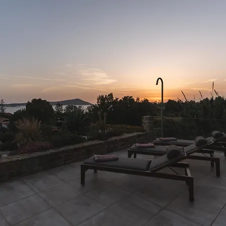 빌라 Ammos With Private Pool, Sauna & Seaview