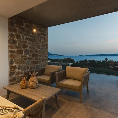 Ammos With Private Pool, Sauna & Seaview 빌라 지아로바