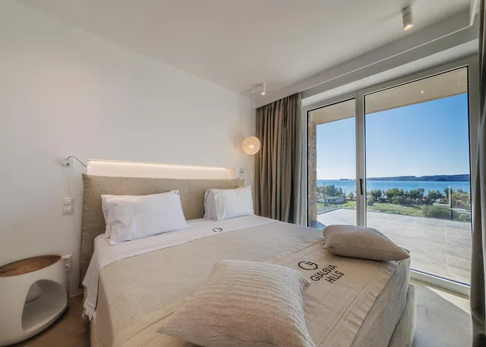 别墅 Ammos With Private Pool, Sauna & Seaview