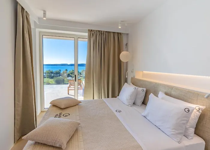 别墅 Ammos With Private Pool, Sauna & Seaview 吉亚洛瓦