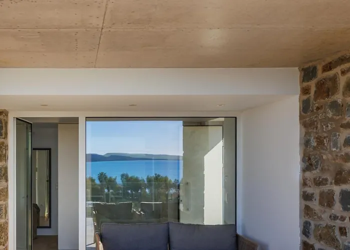 Villa Ammos With Private Pool, Sauna & Seaview