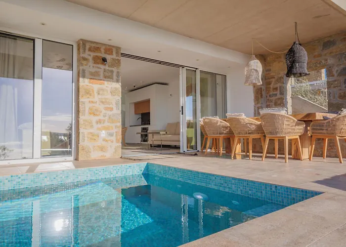 Ammos With Private Pool, Sauna & Seaview